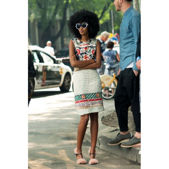 Mary Katrantzou photo print silk sheath dress